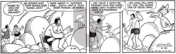 Alley Oop on Thursday February 26, 1970 Comic Strip