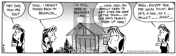 Barkeater Lake on Saturday March 10, 2012 Comic Strip