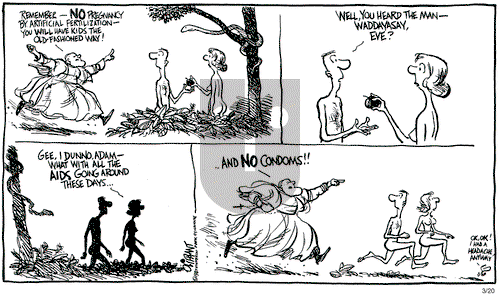 Pat Oliphant on Friday March 20, 1987 Comic Strip