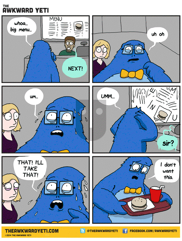 The Awkward Yeti on Thursday September 3, 2015 Comic Strip