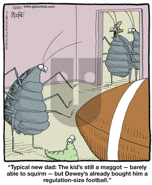 In the Bleachers on Monday December 31, 2007 Comic Strip