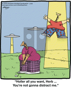 In the Bleachers on Saturday February 29, 2020 Comic Strip