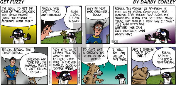 Get Fuzzy on Sunday November 20, 2005 Comic Strip