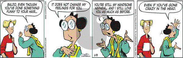 Baldo on Friday January 11, 2002 Comic Strip