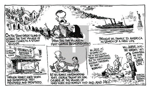 Pat Oliphant on Saturday July 16, 1988 Comic Strip