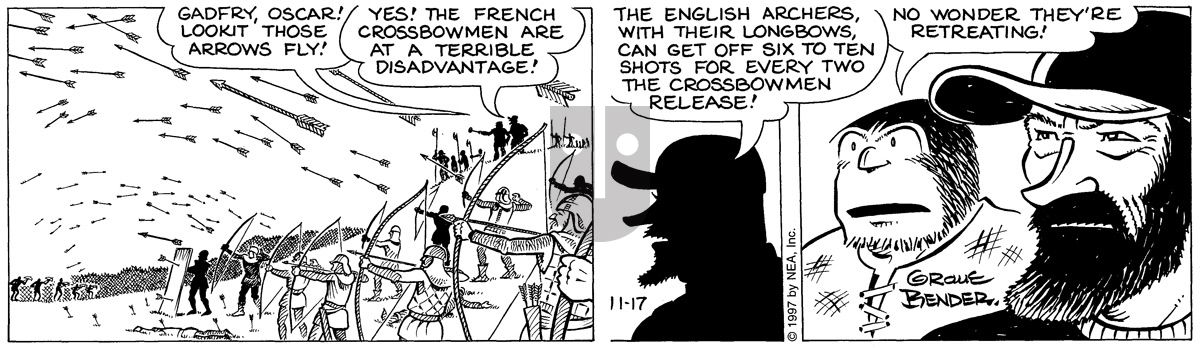 Alley Oop - Monday November 17, 1997 Comic Strip