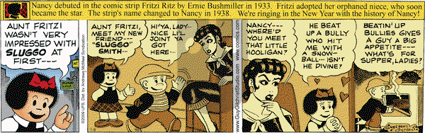Nancy on Tuesday January 9, 2018 Comic Strip