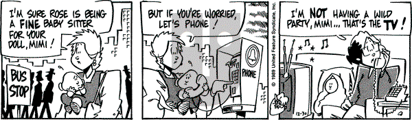 Rose is Rose on Saturday December 30, 1989 Comic Strip