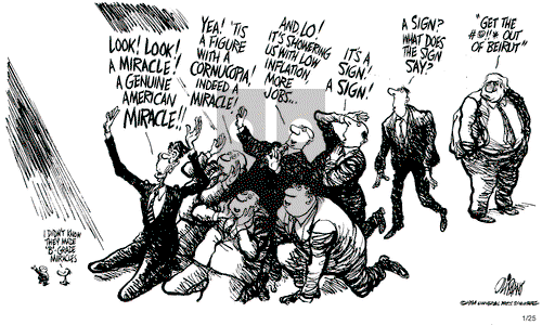 Pat Oliphant on Wednesday January 25, 1984 Comic Strip