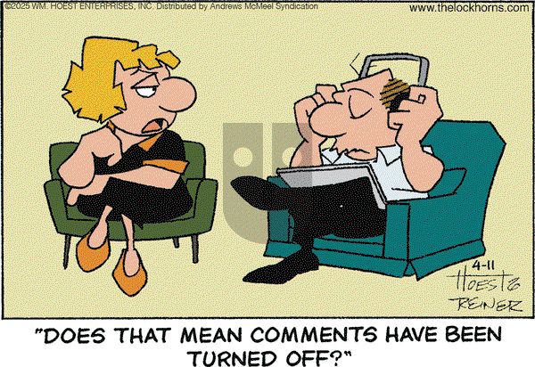 The Lockhorns on Friday April 11, 2025 Comic Strip