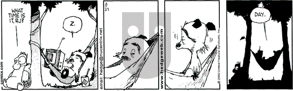 Over the Hedge on Monday September 23, 2002 Comic Strip