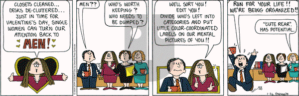 Cathy Classics on Friday February 6, 2004 Comic Strip