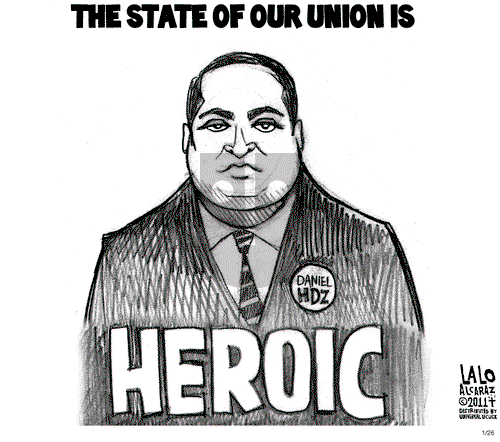 Lalo Alcaraz on Wednesday January 26, 2011 Comic Strip