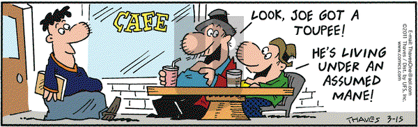 Frank and Ernest on Tuesday March 15, 2011 Comic Strip