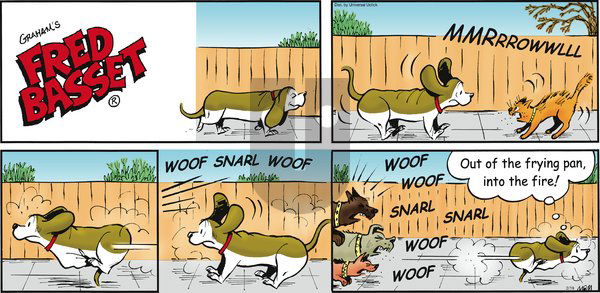 Fred Basset on Sunday February 19, 2012 Comic Strip