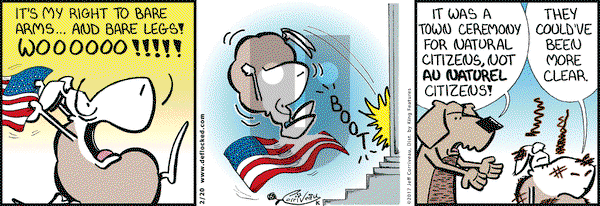 DeFlocked on Monday February 20, 2017 Comic Strip