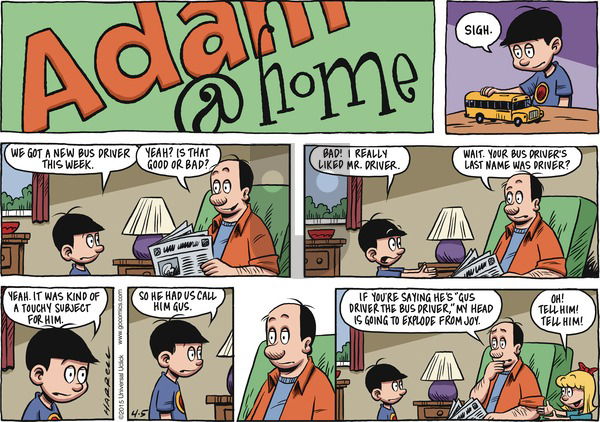 Adam@Home on Sunday April 5, 2015 Comic Strip