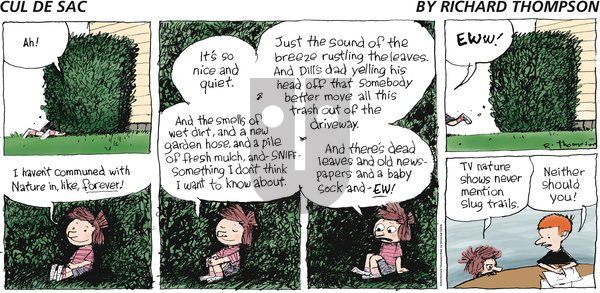 Cul de Sac on Sunday April 29, 2012 Comic Strip