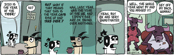 Pooch Cafe on Saturday January 2, 2010 Comic Strip