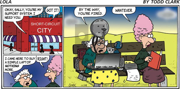Lola on Sunday December 28, 2008 Comic Strip
