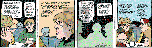 Doonesbury on Thursday April 12, 2007 Comic Strip