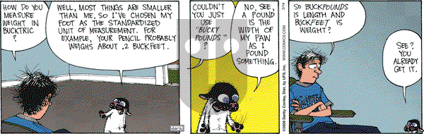 Get Fuzzy on Friday March 14, 2008 Comic Strip