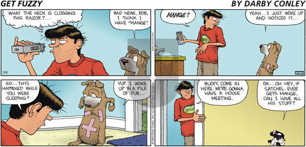 Get Fuzzy on Tuesday August 29, 2000 Comic Strip