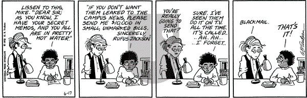 Doonesbury on Saturday June 17, 1972 Comic Strip
