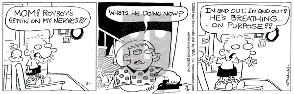 Soup to Nutz - Old on Saturday August 7, 2004 Comic Strip