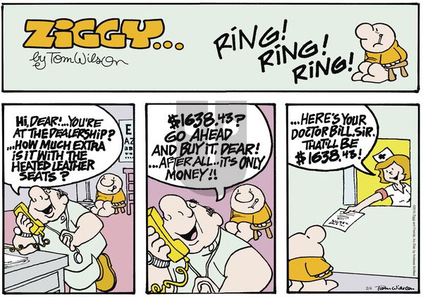 Ziggy on Sunday February 4, 2018 Comic Strip