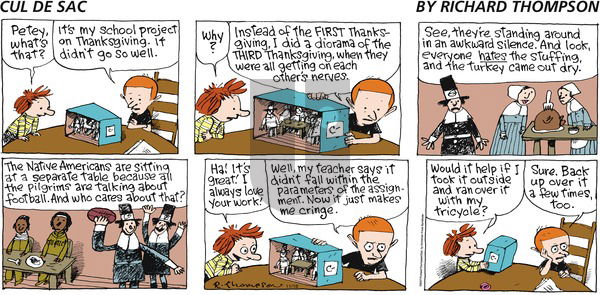 Cul de Sac on Monday November 19, 2007 Comic Strip