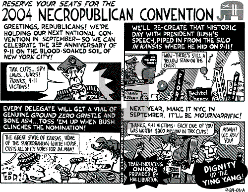 Ted Rall on Thursday April 24, 2003 Comic Strip