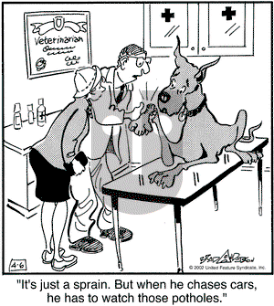 Marmaduke on Saturday April 6, 2002 Comic Strip
