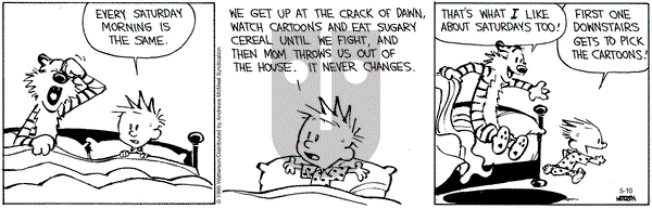 Calvin and Hobbes - Saturday May 10, 2025 Comic Strip