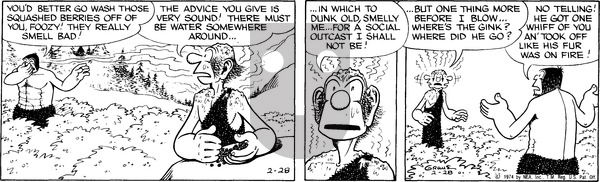 Alley Oop on Thursday February 28, 1974 Comic Strip