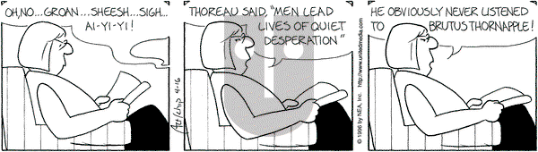 The Born Loser on Tuesday April 16, 1996 Comic Strip