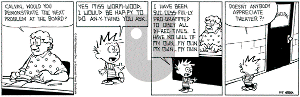 Calvin and Hobbes on Friday May 5, 1995 Comic Strip