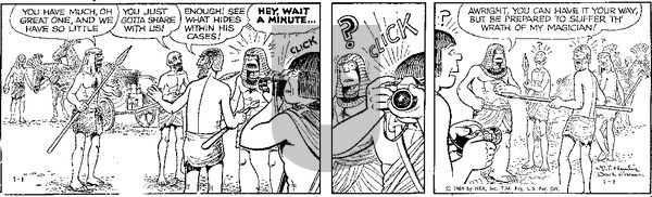 Alley Oop on Wednesday January 1, 1969 Comic Strip