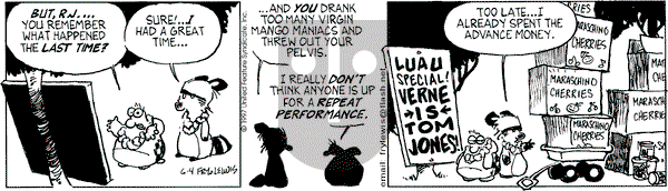 Over the Hedge on Wednesday June 4, 1997 Comic Strip