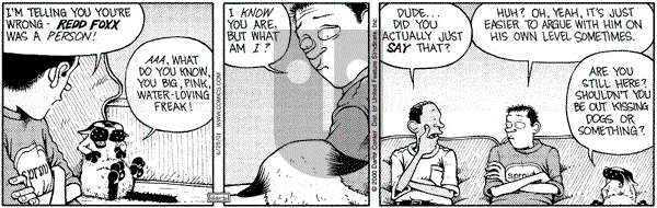 Get Fuzzy on Tuesday November 13, 2001 Comic Strip