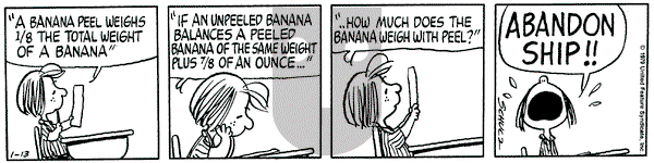 Peanuts on Saturday January 13, 1979 Comic Strip