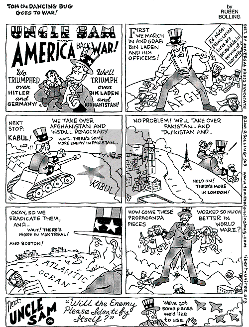 Tom the Dancing Bug on Friday October 12, 2001 Comic Strip