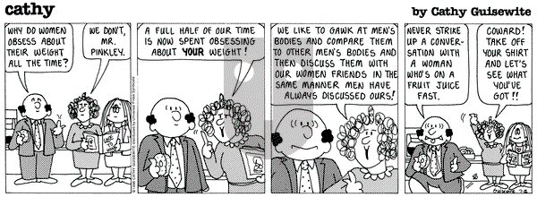 Cathy Classics - Friday July 12, 1996 Comic Strip