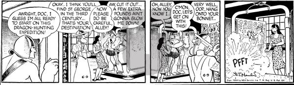 Alley Oop on Wednesday June 9, 1954 Comic Strip