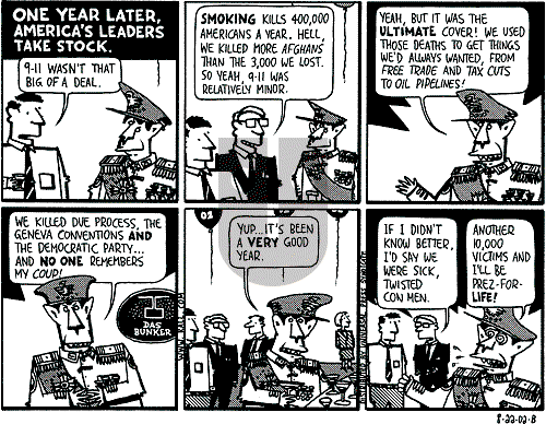 Ted Rall on Saturday August 24, 2002 Comic Strip