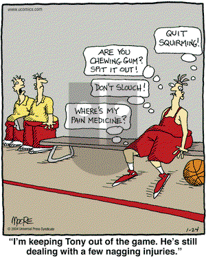In the Bleachers on Saturday January 24, 2004 Comic Strip