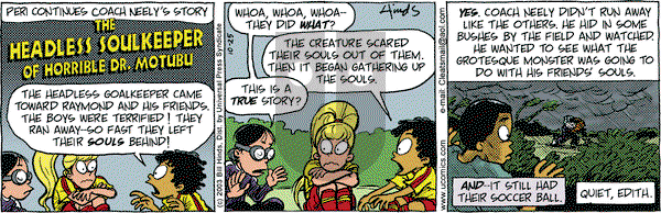 Cleats on Saturday October 25, 2003 Comic Strip