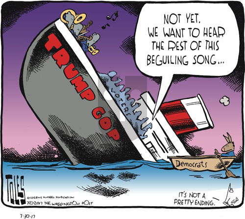 Tom Toles on Sunday July 30, 2017 Comic Strip