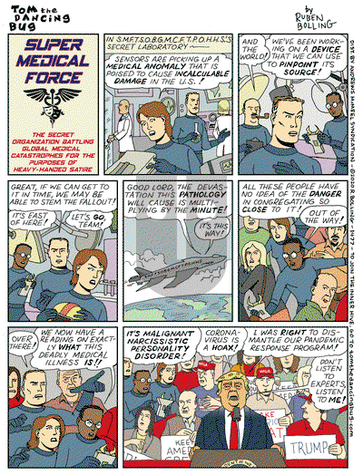 Tom the Dancing Bug on Monday March 2, 2020 Comic Strip