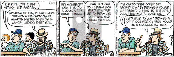 Cleats - Saturday May 25, 2002 Comic Strip